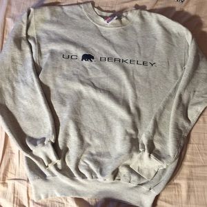 UC Berkeley Large Grey Logo Crewneck Sweatshirt